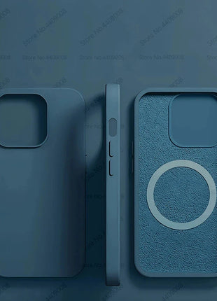 For Magsafe Original Magnetic Cases For iPhone 15 14 13 12 11 Pro Max Plus Wireless Charge Case Liquid Silicone Cover Accessory GRATUIT 3C Accessories Store