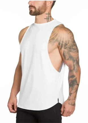 plain Gym Clothing Mens Bodybuilding Stringer Tank Top Summer Cotton Cut Off Fitness Vest Muscle Workout Sleeveless T Shirt VQ FITNESS GYMWEAR Store