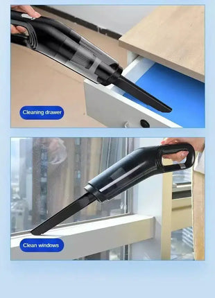 Handheld Home Vacuum Cleaner Rechargeable Portable Vacuum Cleaner Car Home Dual Purpose Wireless Dust Catcher Pet Hair 10000PA Stone's Store