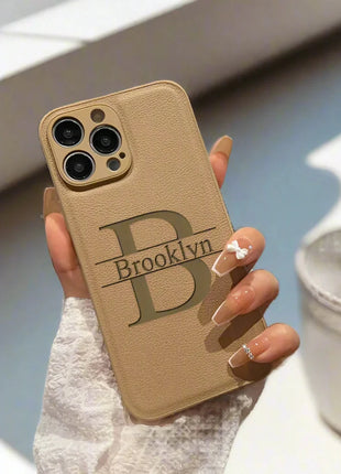 iPhone Personalised Leather Phone Case DuoLaiMi Store