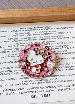 Enchanted and Colorful Badges Adorned with Hello Kitty | Kuromi | Pochacco | Cinnamoroll Hello Sanri Store