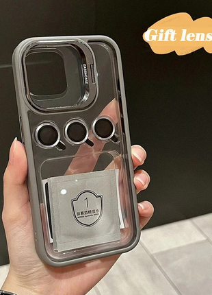 Camera Stand Cases with Lens Protection For iPhone 15 Pro Max (with Free Camera Lens) Shop1104115021 Store