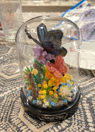 Cute Butterfly/Bee With Flowers And Clear Display Set Mini Building Blocks Stone's Store