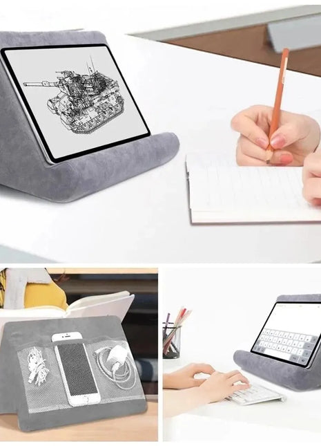 Soporte para tableta Xnyocn, soporte de almofada de esponxa multifunción para iPad, Samsung, Huawei, soporte de lectura para tableta, soporte de montaxe en cama para libros