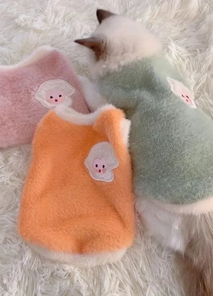 Cats Accessories Pets Warm Kittens Clothes for Winter Kitten Small Kitten Stuff Apparels Cooling Clothing Dog´s Sweater Vests Dropshipman