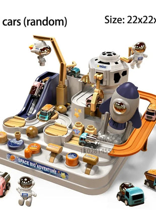 Car Train Track Sets Racing Rail Model Educational Toys Children Adventure Game Mechanical Interactive Animals Space Rocket Toy Shop1102598172 Store