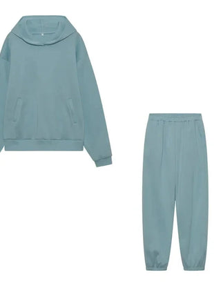 Plus Size Fashionable Long Sleeve Sweatshirt And Pants Set Autumn Winter Women's Casual Wear Two Piece Suit Comfortable plus ... Oyao Store