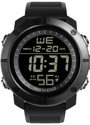 NORTH EDGE Men's Digital Watch Military World Time Alarm 50M Waterproof Sport Stone's Store