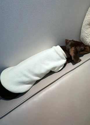 Two-Legged Fleece Sweater for Small Wiener Dogs Winter Short Sleeves Warm Coat for Small Dachshund Dogs Loungewear for Badger Dropshipman