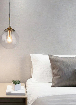 Modern Nordic Glass Pendant Lamp – Stylish Kitchen Pendant Lighting with Metal Fixture for Living and Dining Rooms MANUFACTRER Store