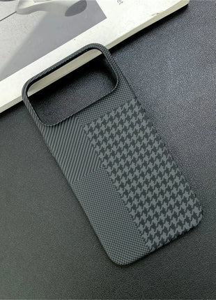 Carbon Fiber Pattern Chessboard Style Case for iPhone Rhode Store