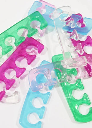 2pcs (1pair)Soft Silicone Finger Toe Separator Soft-Silicon 5 Colors Flexible  Finger Toe Spacers for Nail Polish Pedicure Tools nailartSupply Store