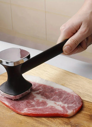 PowerStrike™ Heavy-Duty Meat Mallet – Stainless Steel, Rubber Grip Stone's Store