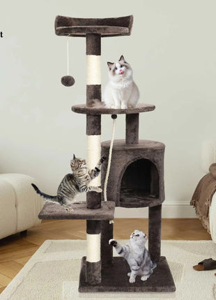 Passerscat Cat Trees Cat Climbing Frame For Indoor Cats Multi-Level With Scratching Posts Cat Tower Padded Top Perches and Condo Dropshipman