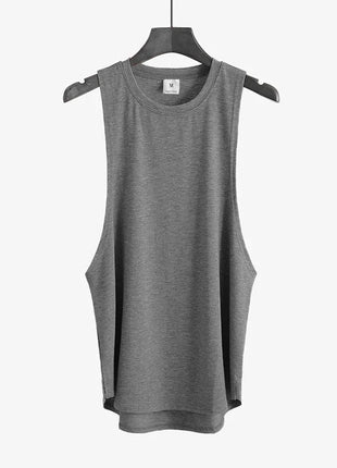 plain Gym Clothing Mens Bodybuilding Stringer Tank Top Summer Cotton Cut Off Fitness Vest Muscle Workout Sleeveless T Shirt VQ FITNESS GYMWEAR Store