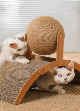 1PC Cat toy Vertical arched cat claw ball wear-resistant non chipping claw grinder Self fun pet toy Shop1104086696 Store