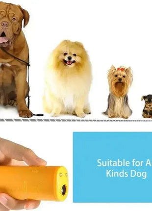 Double Ultrasonic Pet Dog Repeller Anti Barking Stop Bark Training Device High Power Dog Training Repellents Without Battery Pet Dropshipman