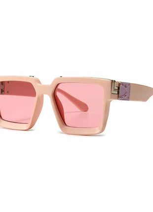 SHAUNA Retro Square Sunglasses 😎 UV400 Candy Colors & Silver Mirror SHAUNA Official Store