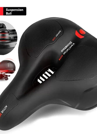 Reflective Shock Absorbing MTB Bicycle Seat Breathable Rainproof Road Mountain Bike Saddle Comfortable Cycling Accessory for Men Shop1102066021 Store