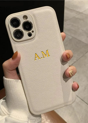 iPhone Personalised Leather Phone Case DuoLaiMi Store