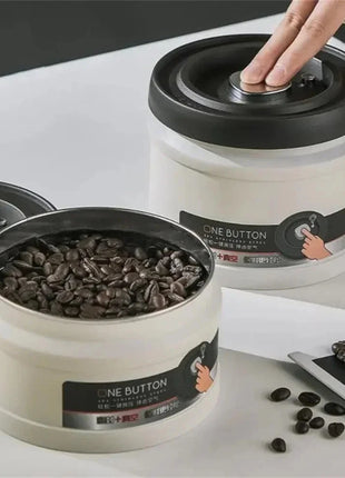 Stainless Steel Vacuum Sealed Coffee Canister – Airtight Food Storage Stone's Store