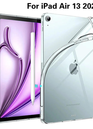 For iPad 10th 10.9 2022 7 8 9th Gen 10.2 Air 5 6 13 Case TPU Silicon Transparent Cover For iPad Pro 9.7 10.5 11 13 Mini 3 4 5 6 DUNNO Official Store