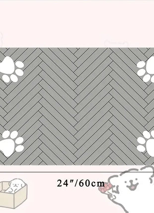Absorbent Pet Feeding Mat S/M/L – Waterproof Placemat for Dogs & Cats, Quick-Dry Food & Water Bowl Mat with Non-Slip Rubber Backing Shop1104797378 Store
