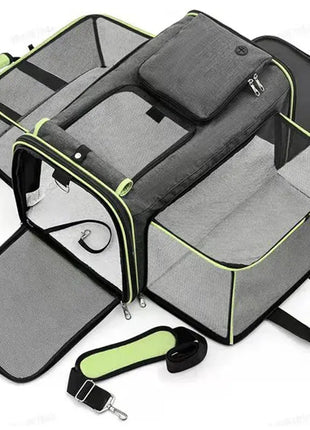 Cat Bag Foldable Large Capacity Cat Outdoor Car Expansion Portable Pet Handbag Breathable Diagonal Cross Bag for Cats and Dogs Dropshipman