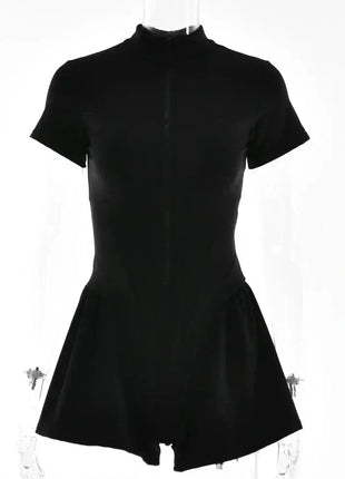 Sexy Elegant Women’s Zip-up O-neck Long Sleeve Jumpsuit – Streetwear Autumn Overalls, Fitness Sports Bodysuit for Women FDYOUI Official Store