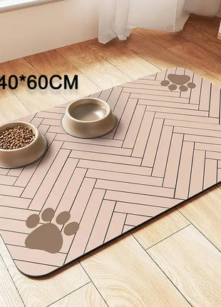 Absorbent Pet Feeding Mat S/M/L – Waterproof Placemat for Dogs & Cats, Quick-Dry Food & Water Bowl Mat with Non-Slip Rubber Backing Shop1104797378 Store