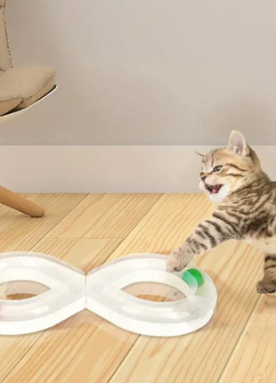 Household Cat Toy Turntable Cat Teasing Set Small Cat Tunnel Sports Stick Supplies Practice Focus Meet Nature Pet turntable Dropshipman