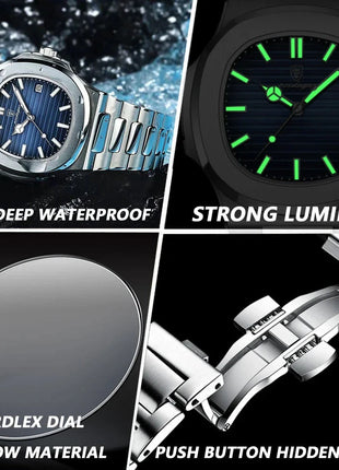 POEDAGAR Luxury Watch POEDAGAR Brand Watches Store