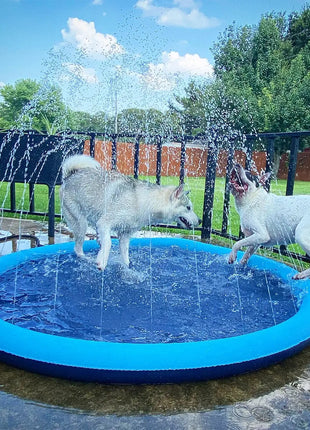 Dog Splash Pad Toy Thick Sprinkler Pool Anti-Slip Outdoor Summer Sprinkler Water Toy for Backyard Fountain Play Mat for Children Dropshipman