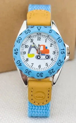 Boys Girls Quartz Watch Kids Childrens Fabric Strap Student Wristwatch Sinnifer Store Store