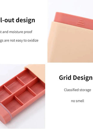 Mini Small Portable Travel Vitamin Box Pill Cases BuZhi Stationery Store