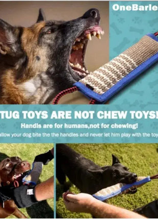 Durable Jute Dog Bite Pillow Tug Toy For Aggressive Chewing Pet Dogs Interactive Pulling Dogs Accessories Training Aid Dropshipman