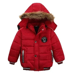 2025 Winter Children Warm Clothing Boys Down Jacket Baby Polyester Fiber Hooded Coat Thicken Outerwear Kids Solid Color Parka Shop1103725985 Store