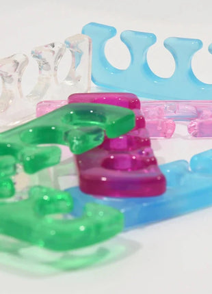 2pcs (1pair)Soft Silicone Finger Toe Separator Soft-Silicon 5 Colors Flexible  Finger Toe Spacers for Nail Polish Pedicure Tools nailartSupply Store