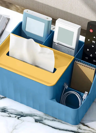Desk Organizer With Tissue Box And Remote Holder Wmxmore Living Home Store Store