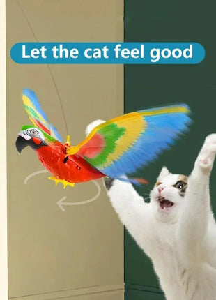 Simulation Bird Interactive Cat Toys Electric Hanging Eagle Flying Bird Cat Teasering Play Cat Stick Scratch Rope Pet Toys Dropshipman