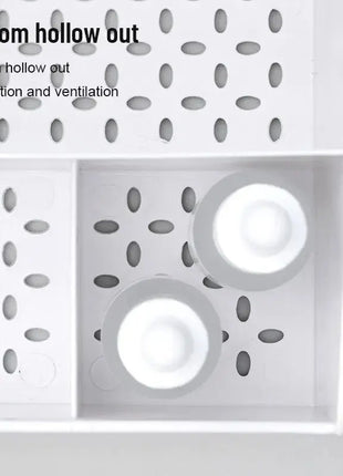 1pc White New Drawer Makeup Storage Box Dormitory Finishing Plastic Shelf Cosmetics Skin Care Dressing Table Desktop Shop1103807091 Store