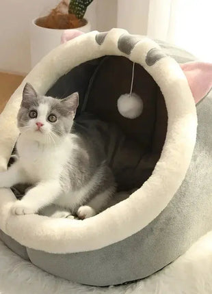 Cat Pad Bed Sweet Soft Warm Pet Basket Cozy Kitten Lounger Cushion Pet House Tent Small Dog Mat For Washable Cats winter Beds Dropshipman