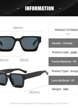 Classic Square Luxury Shades UV40 Shop1102843147 Store