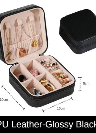 أحدث صندوق منظم المجوهرات، للسفر صندوق جلد، اكسسوارات الشعر E-Life Store