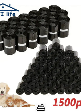 Dog Poop Bags Portable Pet Waste Bags Durable And Leak Proof Dog Garbage Bags With Dispenser Pet Cleaning Supplies For Outdoor Dropshipman