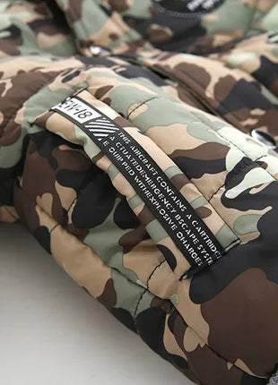 2025 Winter Children Warm Clothing Boys Down Jacket Baby Polyester Fiber Hooded Coat Thicken Outerwear Kids Solid Color Parka Shop1103725985 Store