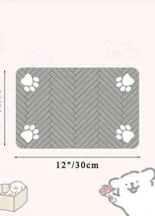 Absorbent Pet Feeding Mat S/M/L – Waterproof Placemat for Dogs & Cats, Quick-Dry Food & Water Bowl Mat with Non-Slip Rubber Backing Shop1104797378 Store