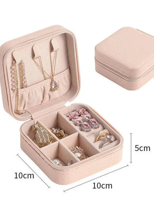 أحدث صندوق منظم المجوهرات، للسفر صندوق جلد، اكسسوارات الشعر E-Life Store