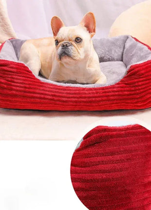 Soft Warm Dog Bed Sleeping Mats Plush Basket Puppy House Winter Cushion For Large And Small Dog Pet Accessories Supplies Dropshipman