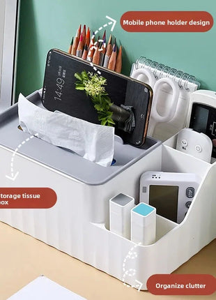 Desk Organizer With Tissue Box And Remote Holder Wmxmore Living Home Store Store